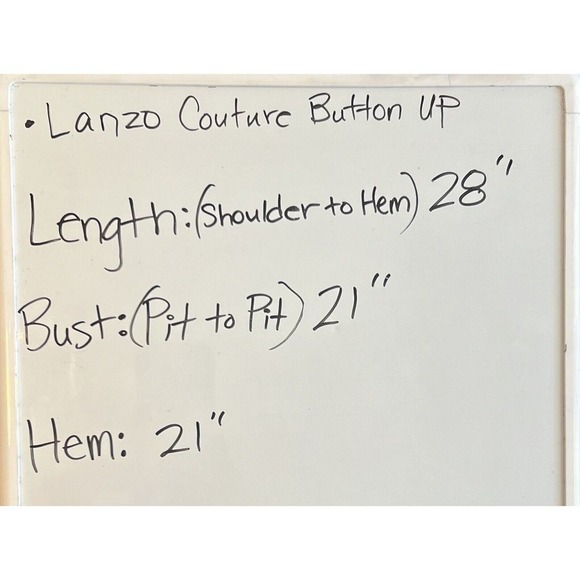 Lanzó Couture Men's Button Up Dress Shirt Western Vibes Red Size L - Picture 11 of 11